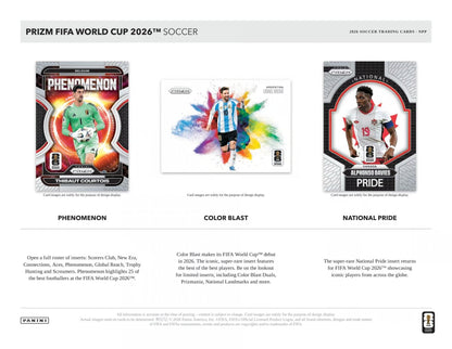 2026 Panini Prizm FIFA World Cup Fußball Mega Box