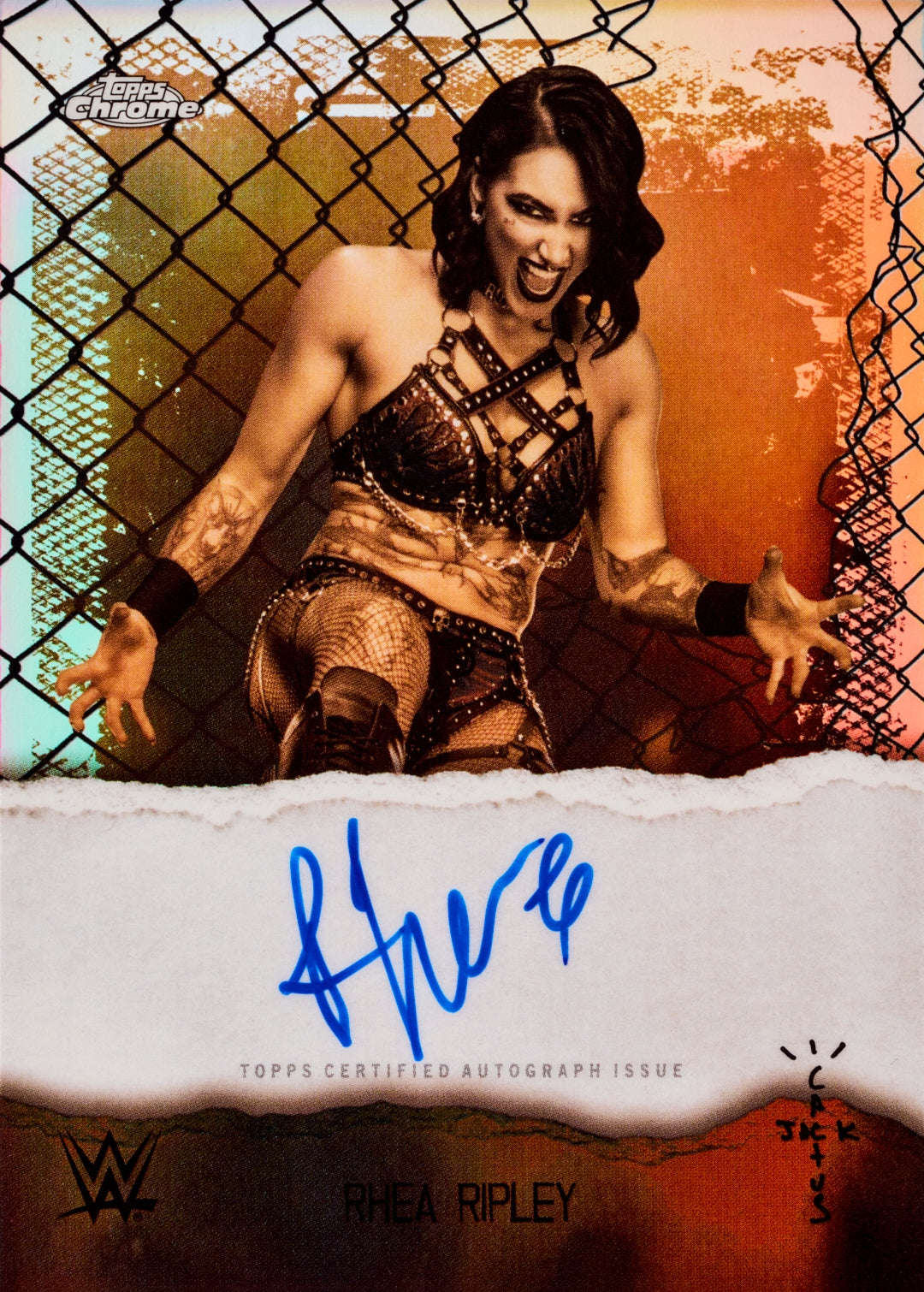 2025 Topps Chrome WWE x Cactus Jack Einzelpack - Livebreak 12.09