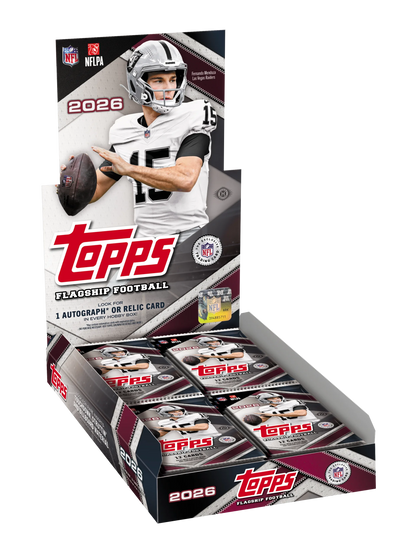 NFL Break #1 - HALF CASE (6 BOXEN) 2026 Topps Flagship Football Hobby Box - Livebreak 23.08
