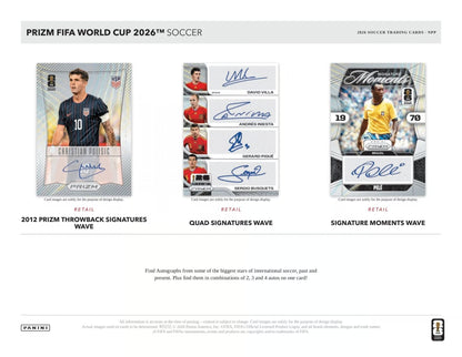 2026 Panini Prizm FIFA World Cup Fußball Mega Box