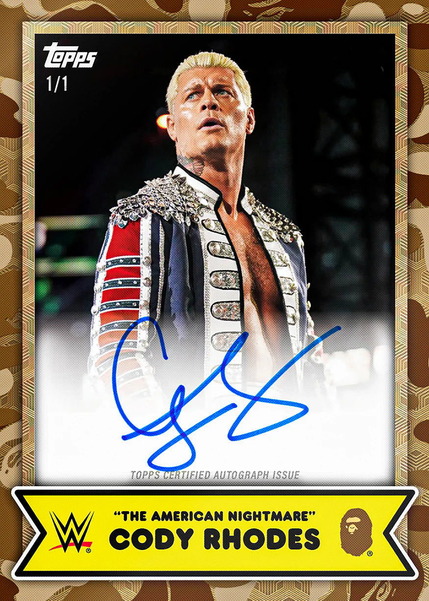 2025 Topps WWE x BAPE - Sealed nach Hause