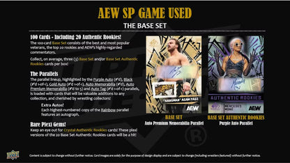 2025 Upper Deck AEW SP Game Used All Elite Wrestling Hobby Box