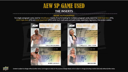 2025 Upper Deck AEW SP Game Used All Elite Wrestling Hobby Box