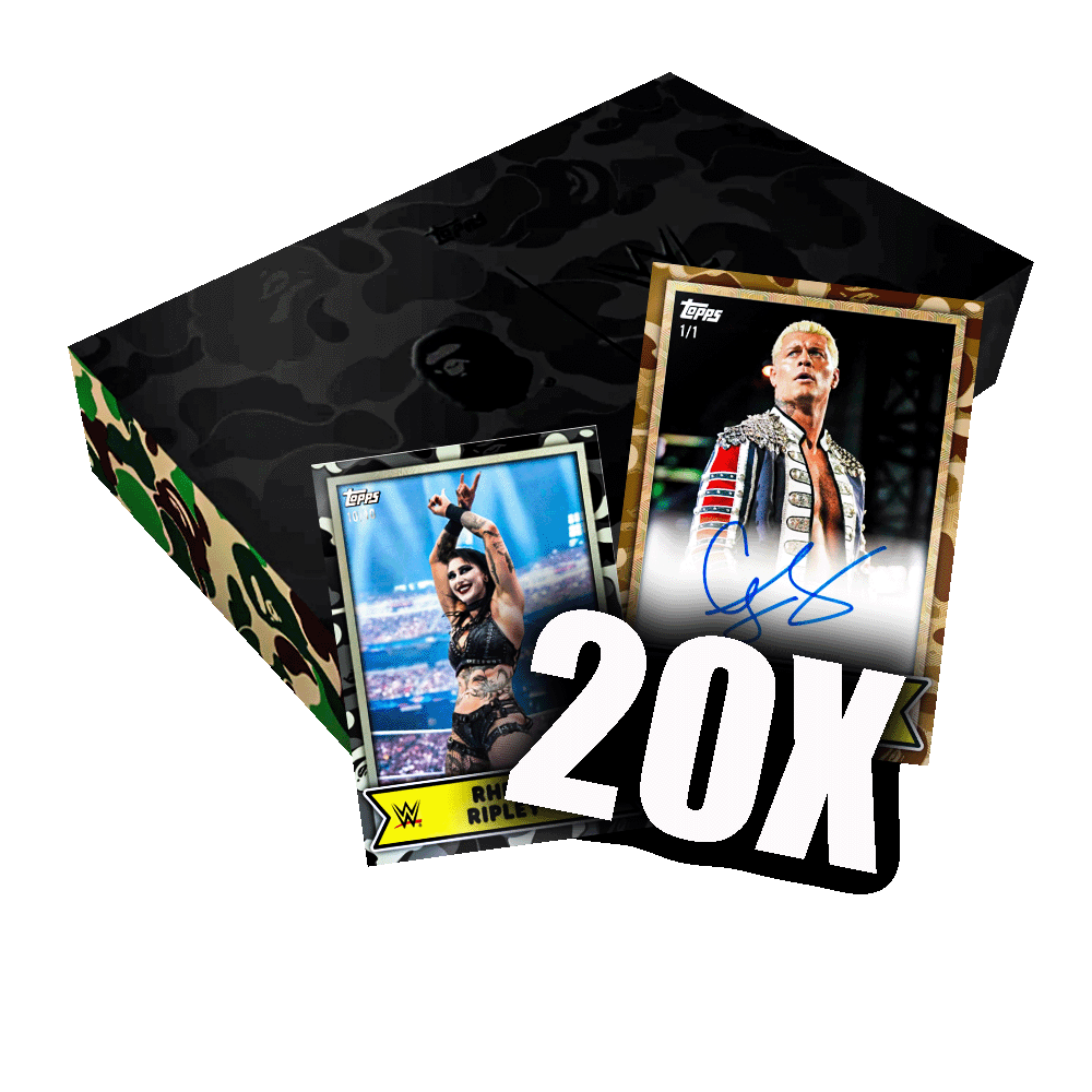 WWE Break #22 - 20x 2025 Topps WWE x BAPE PYW - Livebreak 10.02