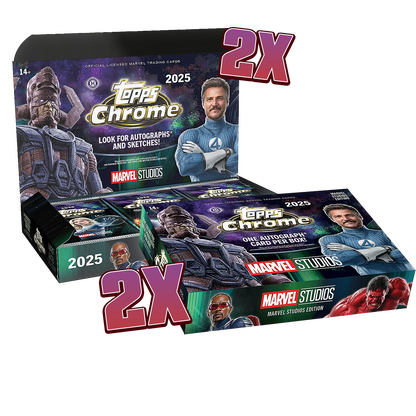 2025 Topps Marvel Chrome Studios #1 - Random Letter Break 4 Boxer - Livebreak