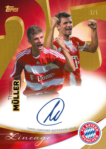 Topps Lineage FC Bayern München 2025/26 - Hit Draft #1 - Livebreak 24.6