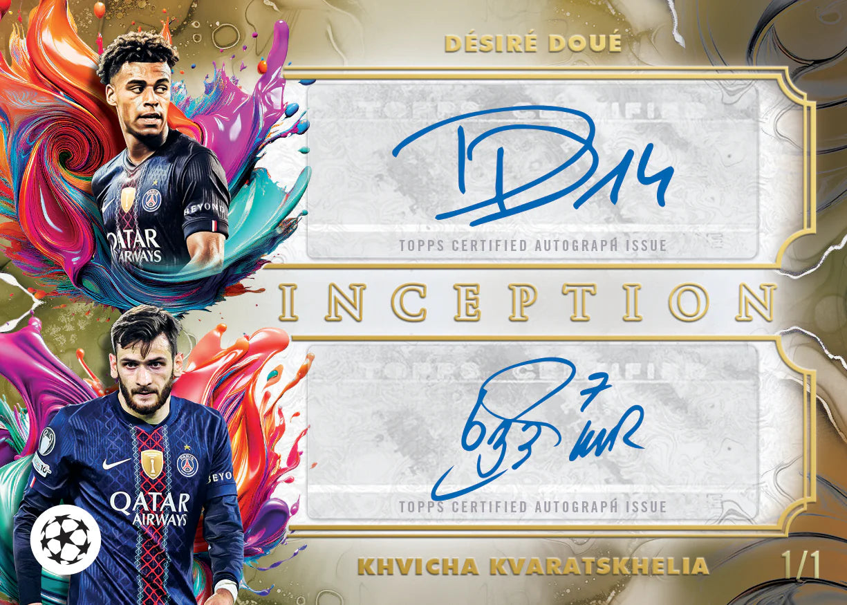 FULL CASE (8 Box) 2025-26 TOPPS INCEPTION UEFA CLUB COMPETITIONS HOBBY BOX - PICK YOUR TEAM/PLAYER - LIVEBREAK #1