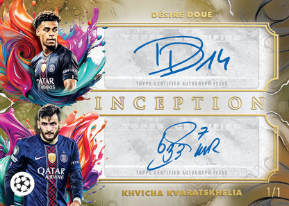 FULL CASE (8 Box) 2025-26 TOPPS INCEPTION UEFA CLUB COMPETITIONS HOBBY BOX - PICK YOUR TEAM/PLAYER - LIVEBREAK #1