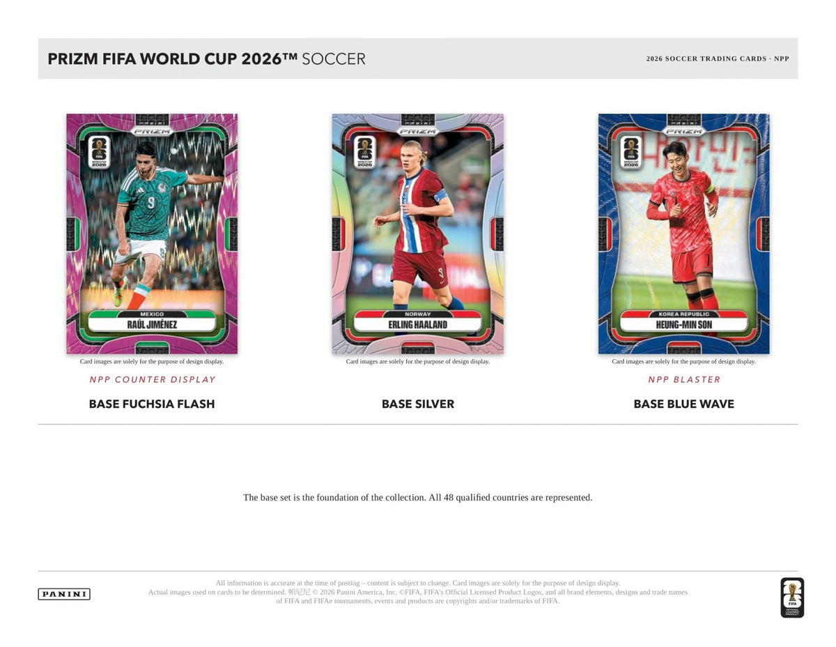 2026 Panini Prizm FIFA World Cup Fußball Mega Box