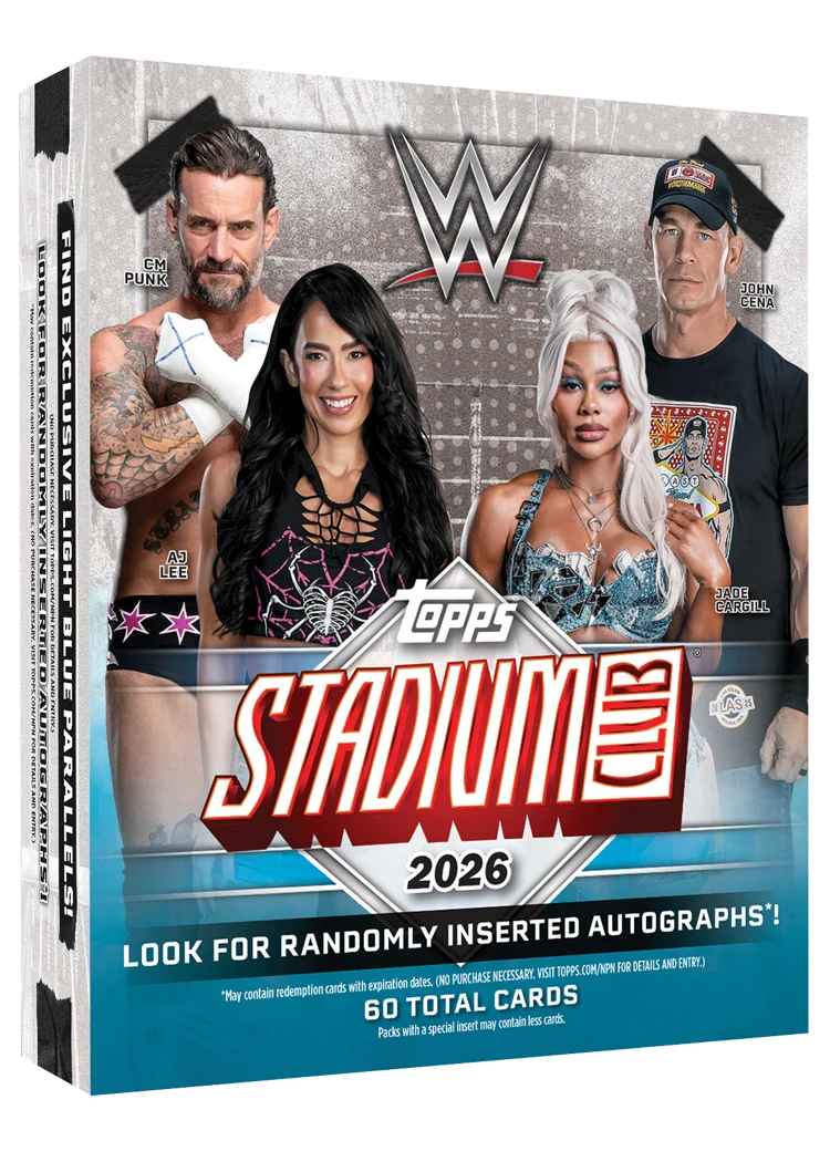 2026 Topps Stadium Club WWE - Mega Box - Sealed nach Hause