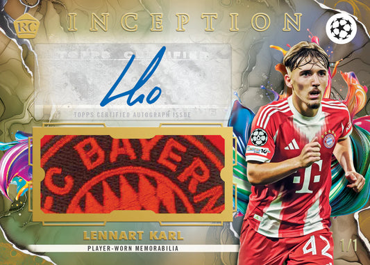 FULL CASE (8 Box) 2025-26 TOPPS INCEPTION UEFA CLUB COMPETITIONS HOBBY BOX - PICK YOUR TEAM/PLAYER - LIVEBREAK #1