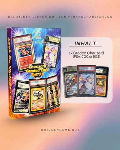 Hidden Gems Pokémon Graded Charizard Box 3.0