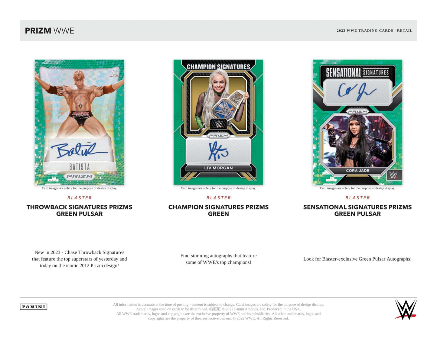 2023 Panini Prizm WWE Blaster Box - Sealed nach Hause