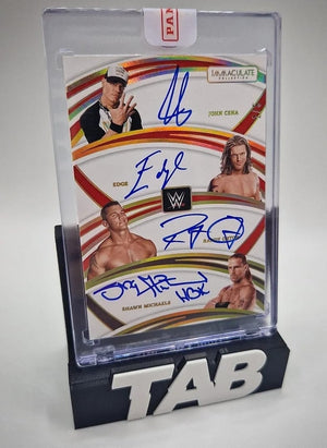 WWE Immaculate Quad Auto
